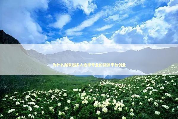 为什么越来越多人选择专业的货源平台创业 为什么越来越多人选择专业的货源平台创业 企业服务